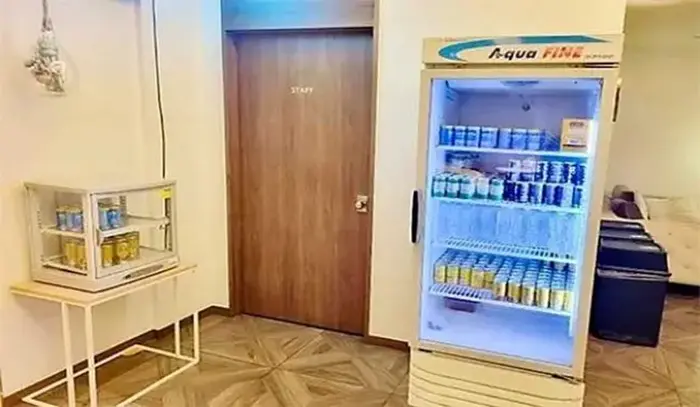 방이동 포인트스파 휴게실 음료 냉장실